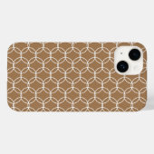 Stilvolle Chic Geometric Muster Beige Case-Mate iPhone Hülle (Rückseite (Horizontal))