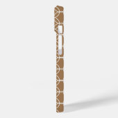 Stilvolle Chic Geometric Muster Beige Case-Mate iPhone Hülle (Rückseite / Links)