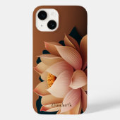 Stilvolle Chic Lotus Blume Case-Mate iPhone Hülle (Rückseite)