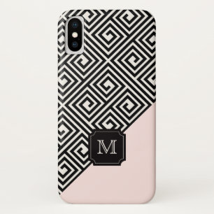 Stilvolle Chic Modernes Black Pink, griechisches S Case-Mate iPhone Hülle