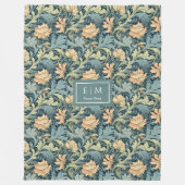 Stilvolle Chic Morris inspiriertes Jugendstil-Erbe Fleecedecke (Vorderseite)