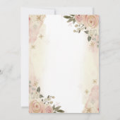 Stilvolle Chic Pumpkin, Blume Babydusche Einladung (Rückseite)