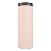 Stilvolle Chic Rose Gold Monogram Thermal Tumbler Thermosbecher (Rückseite)