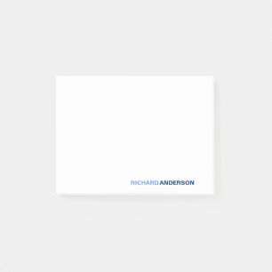 Stilvolle Chic Trendy Niedlich Blue Ombre Bold Sch Post-it Klebezettel