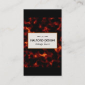 Stilvolle Chic Vintag Tortoise Muschel Visitenkarte (Vorderseite)