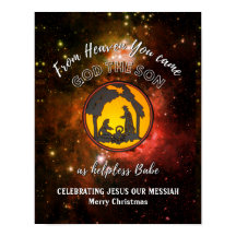 Stilvolle Christliche Krippe HELPLESS BABE Weihnac