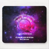 Stilvolle Christliche Weihnachtskrippe Mousepad (Vorne)