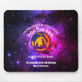 Stilvolle Christliche Weihnachtskrippe Mousepad