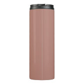 Stilvolle Cinnamon Monogram Thermal Tumbler Thermosbecher (Rückseite)