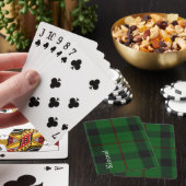 Stilvolle Clan Kincaid Tartan Karierte Spielkarten (In Situ)