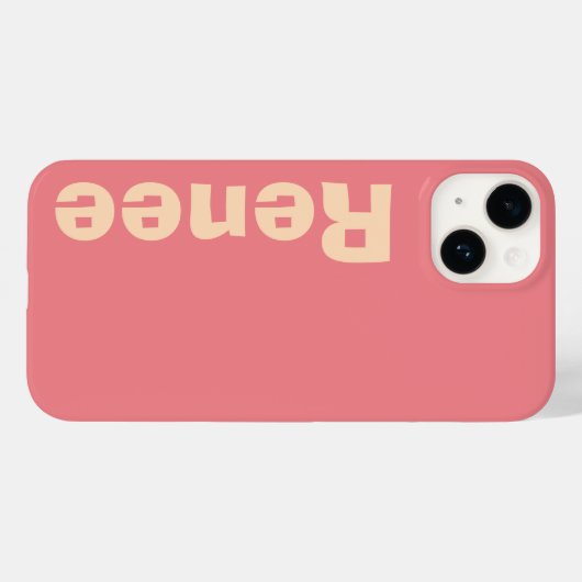 Stilvolle Classic Moderne elegante Monogram Minima Case-Mate iPhone Hülle (Rückseite (Horizontal))