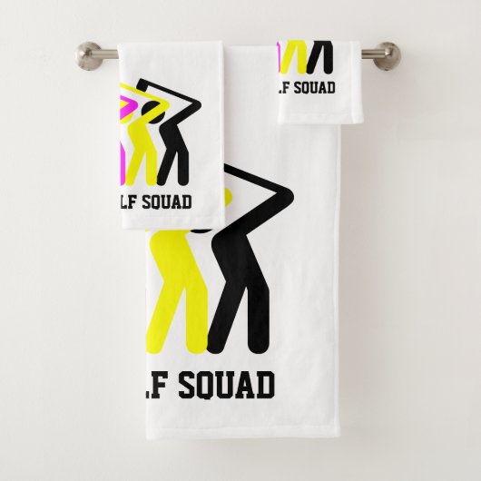 Stilvolle CMYK Golf Badhandtuch Set (Insitu)