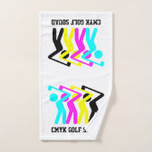 Stilvolle CMYK Golf Badhandtuch Set (Handtuch)