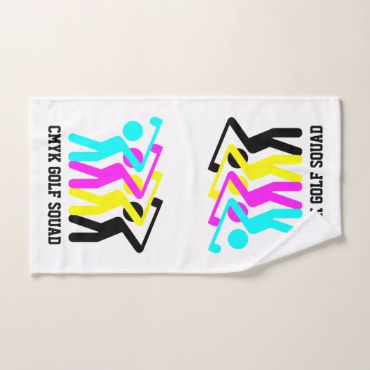 Stilvolle CMYK Golf Badhandtuch Set (Handtuch)