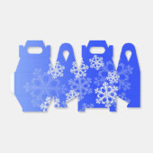 Stilvolle Cobalt Blue Snowflakes Moderne Weihnacht Geschenkschachtel (Ungefaltet)
