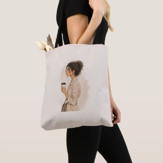 Stilvolle Coffee Girl-Tasche | Chic gelockte Haar Tasche