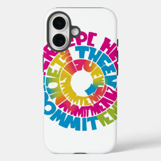 Stilvolle "Commitment" iPhone Exklusive Abdeckung 16 Hülle
