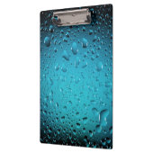 Stilvolle Coole Blaue Wassertropfen Klemmbrett (Links)