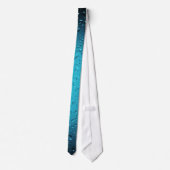 Stilvolle Coole Blaue Wassertropfen Krawatte (Rückseite)