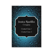 Stilvolle Coole Blaue Wassertropfen mit Monogramm