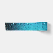Stilvolle Coole Blaue Wassertropfen Satinband (Vorderseite)