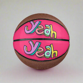 Stilvolle Coole Farbenpracht "Yeah", kühne rosa Sp Mini Basketball
