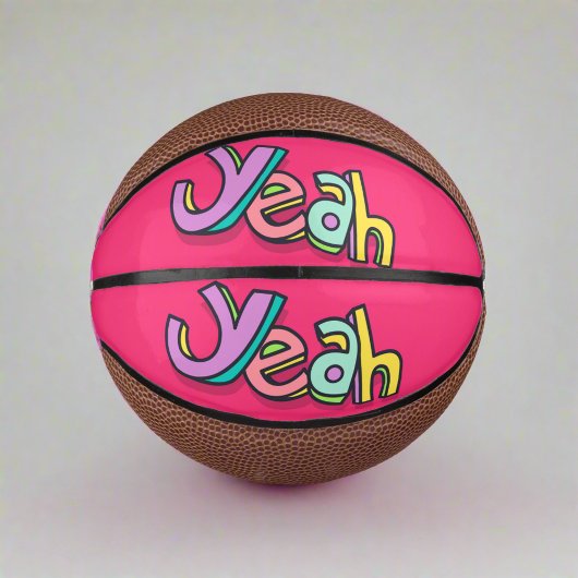 Stilvolle Coole Farbenpracht "Yeah", kühne rosa Sp Mini Basketball
