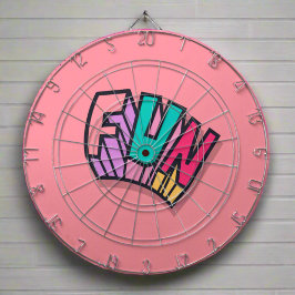 Stilvolle Coole "Fun" Pink Trendy Sport Fun Dartscheibe
