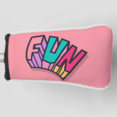 Stilvolle Coole "Fun" Pink Trendy Sports Golf Headcover (Vorderseite)