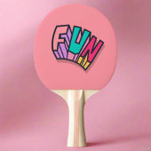 Stilvolle Coole "Fun" Pink Trendy Sports Tischtennis Schläger