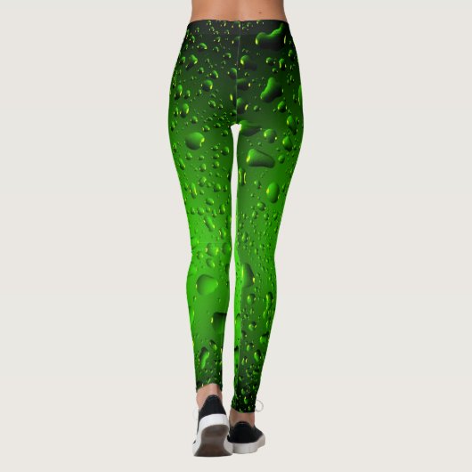 Stilvolle Coole Wassertropfen Leggings (Rückseite)