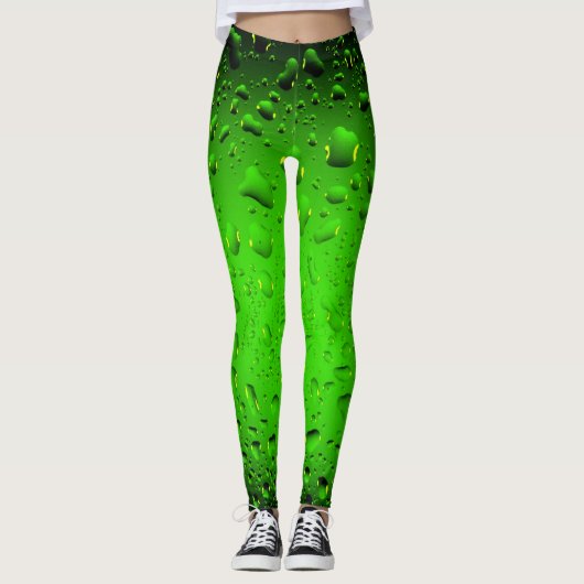 Stilvolle Coole Wassertropfen Leggings (Vorderseite)