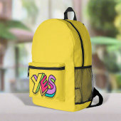 Stilvolle Coole "YES", kühne, gelbe Sportarten Bedruckter Rucksack