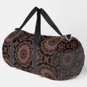 Stilvolle Copper & Rose Gold Mandala Dot Art Desig Duffle Bag (Rechte Ecke)