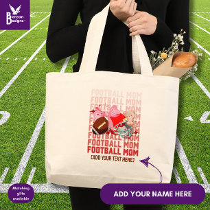 Stilvolle Coquette FOOTBALL MAMA Jumbo Stoffbeutel