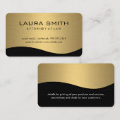 Stilvolle Corporate / Gold Metallic Visitenkarte (Vorne/Hinten)