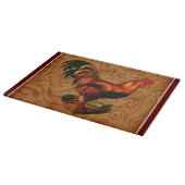 Stilvolle Country Rooster Kitchen Schneidebrett (Ecke)