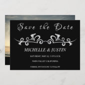 Stilvolle Couple Image Einladung (Vorne/Hinten)