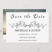 Stilvolle Couple Image Einladung (Vorne/Hinten)