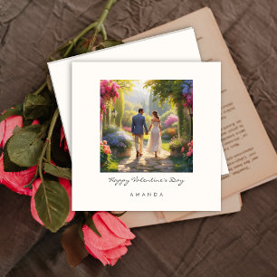 Stilvolle Couple Niedlich Chic Valentine Tageskart Einladung