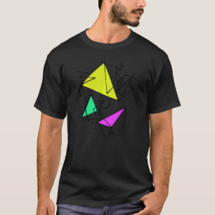 Stilvolle Creative Figures Lines Geometry Artwork T-Shirt