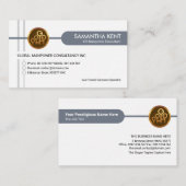 Stilvolle Creative Gray Crisscross HR Manpower Visitenkarte (Vorne/Hinten)