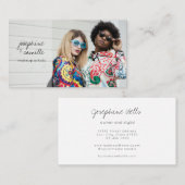 Stilvolle Custom Foto Makeup Künstler Beruflich Visitenkarte (Vorne/Hinten)