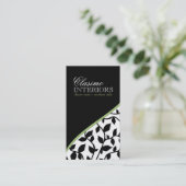 Stilvolle Damast-Visitenkarten Visitenkarte (Stehend Vorderseite)