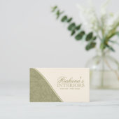 Stilvolle Damast-Visitenkarten Visitenkarte (Stehend Vorderseite)