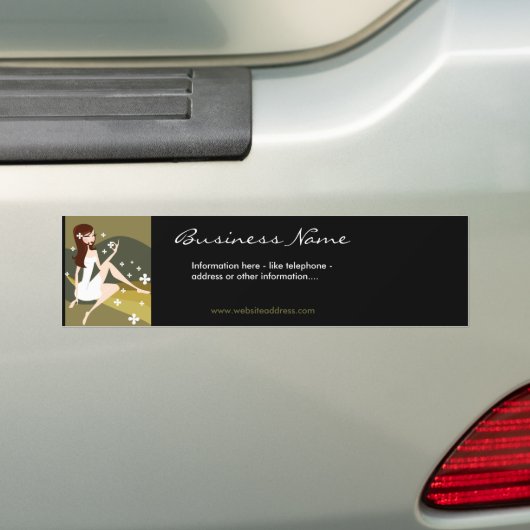 Stilvolle Dame Autoaufkleber (Auf Auto)