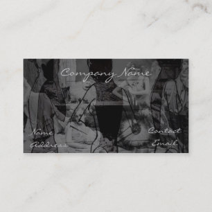 Stilvolle Damen der Mode im Grau Visitenkarte