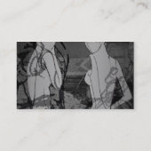 Stilvolle Damen der Mode im Grau Visitenkarte (Rückseite)