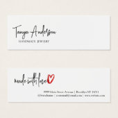 Stilvolle Darstellung von Liebe-Herz-Ohr-Anzeige (Vorne & Hinten)