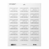 Stilvolle Deko Vibe Rücksendeadresse Adressaufkleber (Vorne)